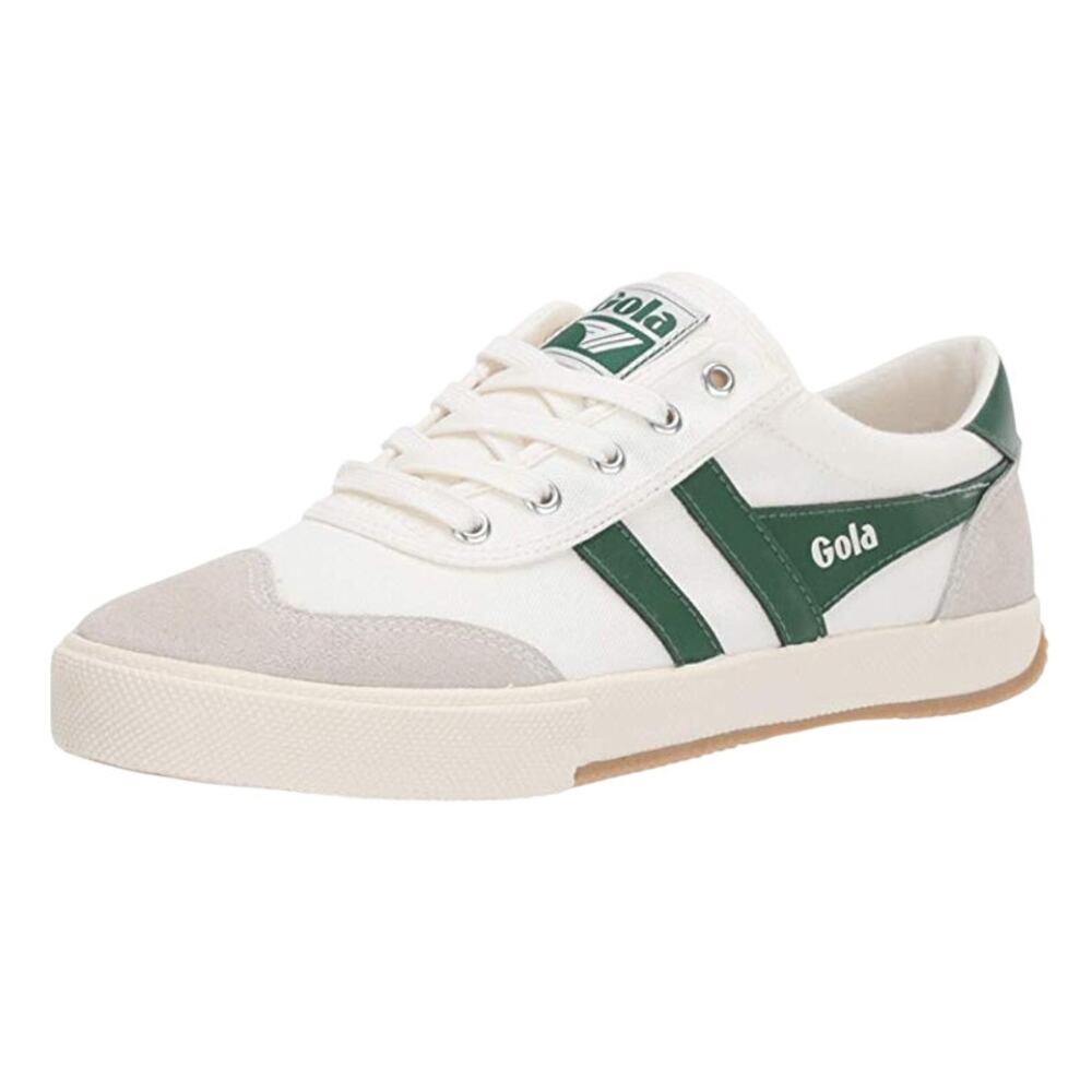Gola Womens Badminton Sneakers EU 38 US 7 White Green Canvas Suede EUC